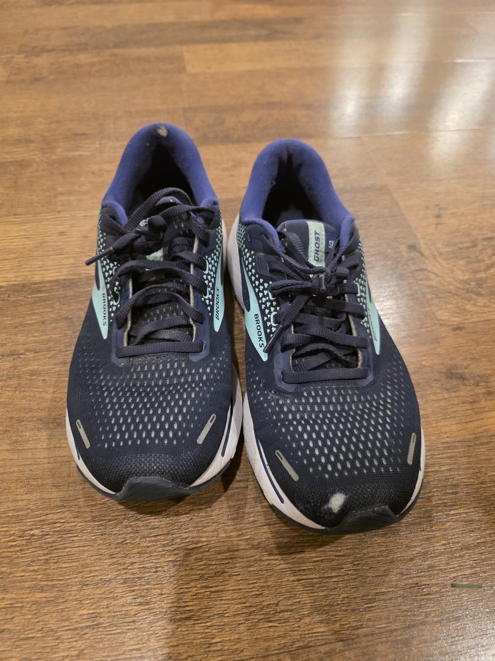 Brooks Women's Navy and Teal Running Shoes
